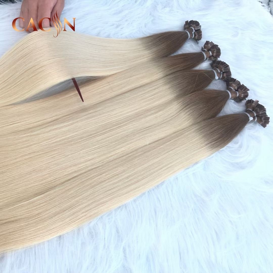 Supplier Double Drawn 100% Cuticle Virgin Aligned Keratin U Flat I Tip Human Hair Extensions