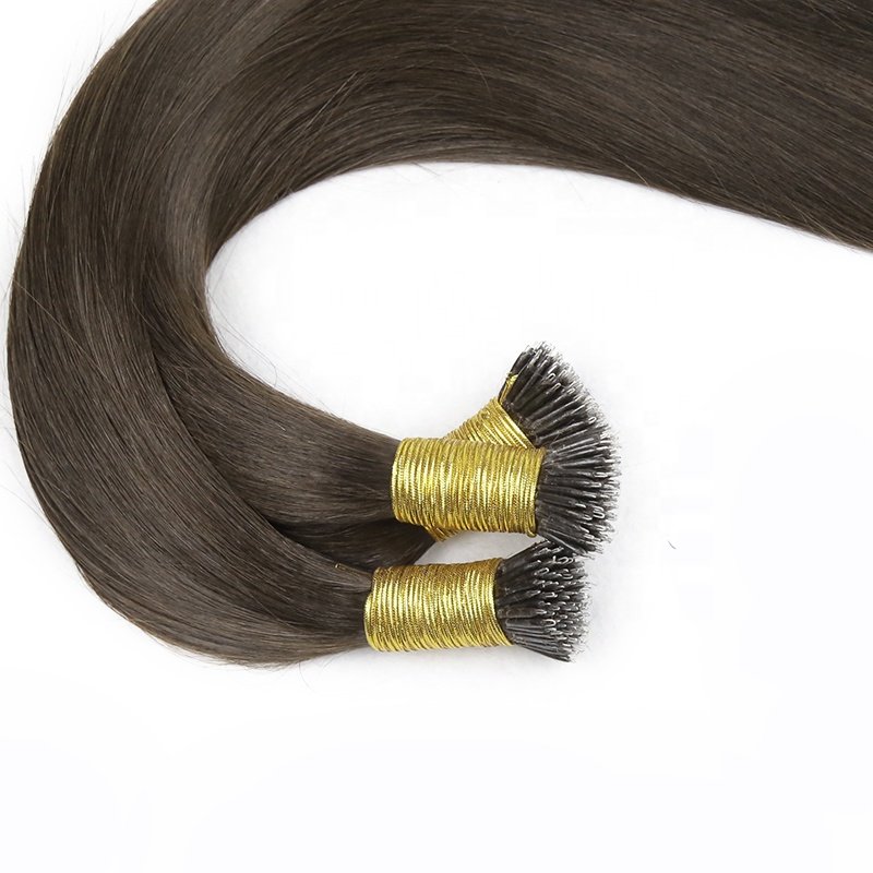 2022 new style high quality 100% human hair nano tip hair extension factory price