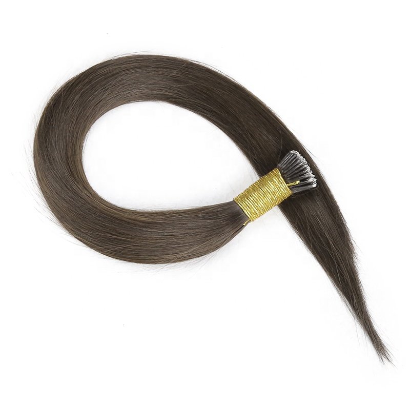 2022 new style high quality 100% human hair nano tip hair extension factory price