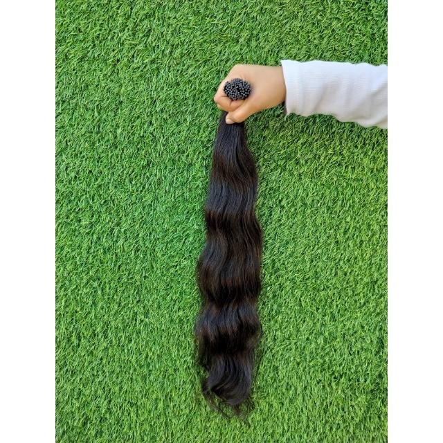 Hair Extensions Keratin Natural Straight Human Hair I-Tips Extensions virgin Indian Raw Unprocessed Human Hair