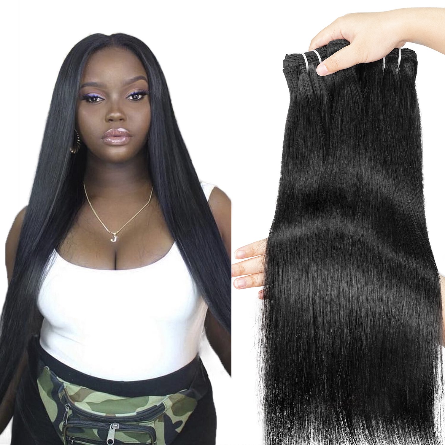8A 9A 10A 12A Double Drawn Mink Brazilian Human Hair Extension,Cuticle Aligned Raw Virgin Hair Bundles,100% Virgin Human Hair