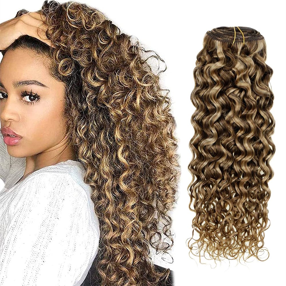 Loose Curl Tape In Hair Extensions for Women Highlight Human Hair Cuticle Aligned Brazilian Remy Hair Extension