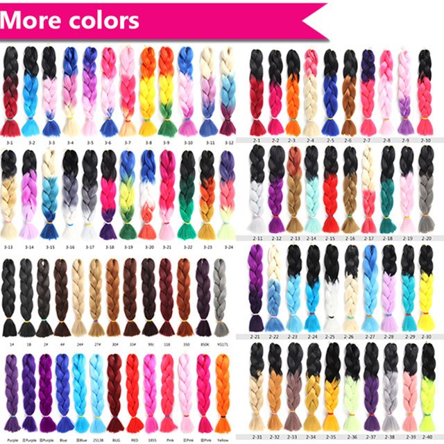 82 inch 165g 64 inch 100g Ombre Synthetic Braiding Hair, Yaki Hair Braid , Cheap 400g High Hair Extensions Acceptabl