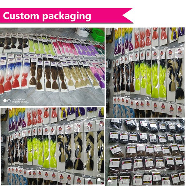 82 inch 165g 64 inch 100g Ombre Synthetic Braiding Hair, Yaki Hair Braid , Cheap 400g High Hair Extensions Acceptabl