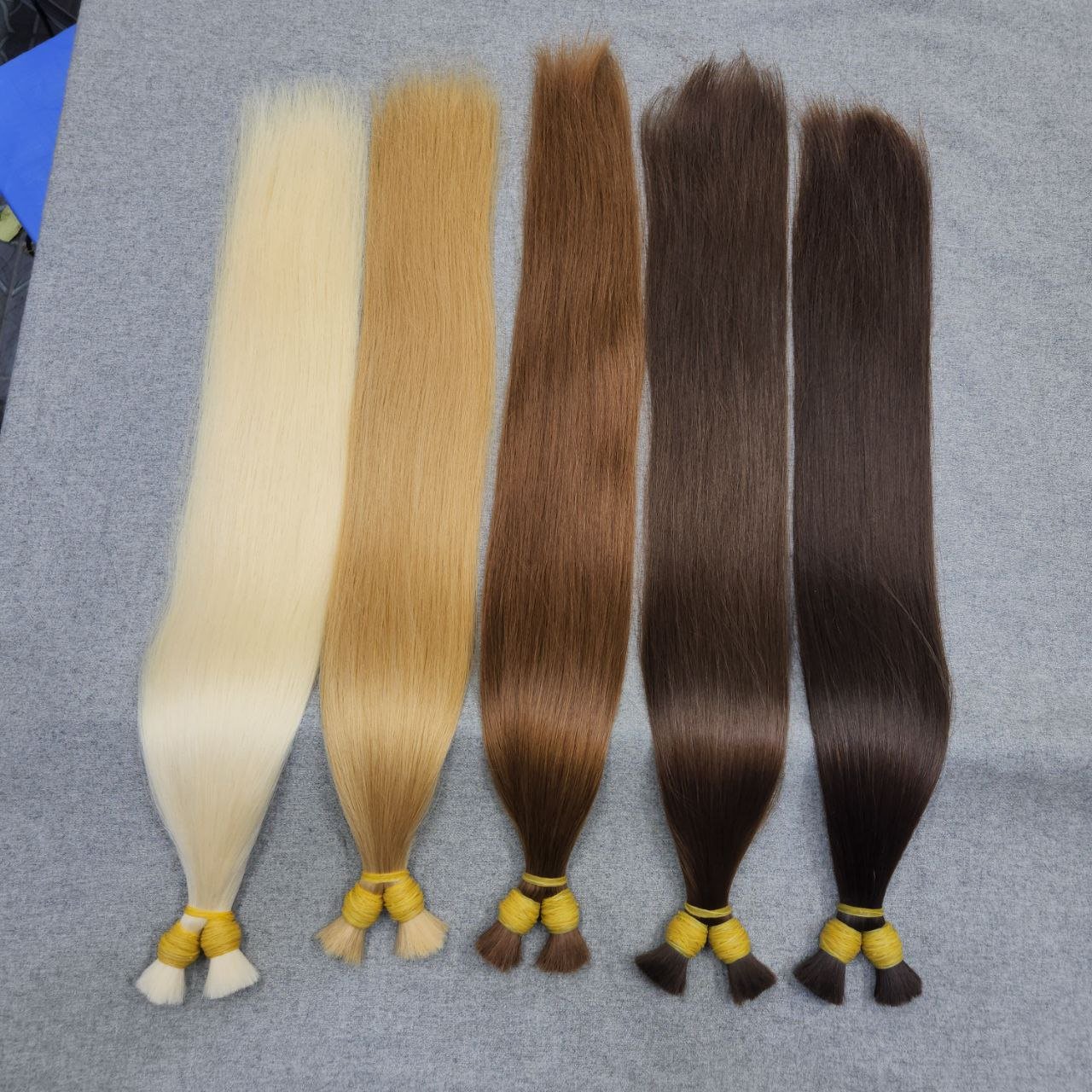 Wholesale high quality natural human hair bulk hair extensions silky straight unprocessed virgin hair