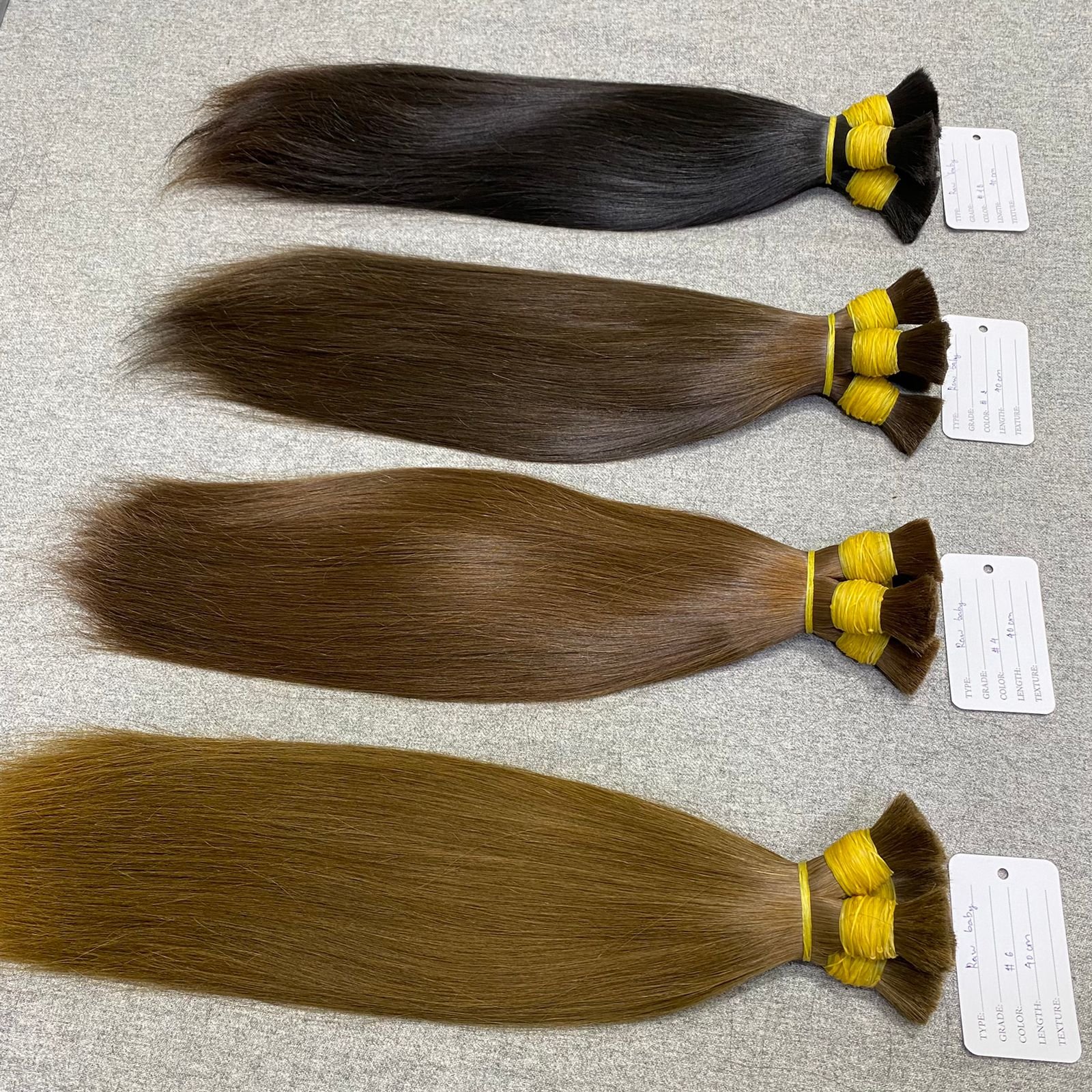 Wholesale high quality natural human hair bulk hair extensions silky straight unprocessed virgin hair