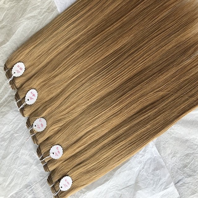 High Top Grade 100% Real Mink Brazilian Highlight Straight Bundles Colour No #10 20" Inch Cuticle Aligned Virgin Hair Extensions