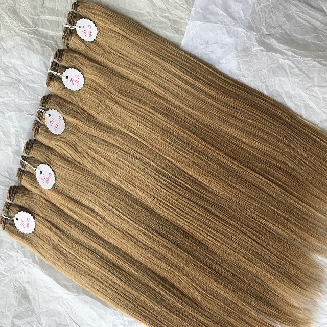 High Top Grade 100% Real Mink Brazilian Highlight Straight Bundles Colour No #10 20" Inch Cuticle Aligned Virgin Hair Extensions