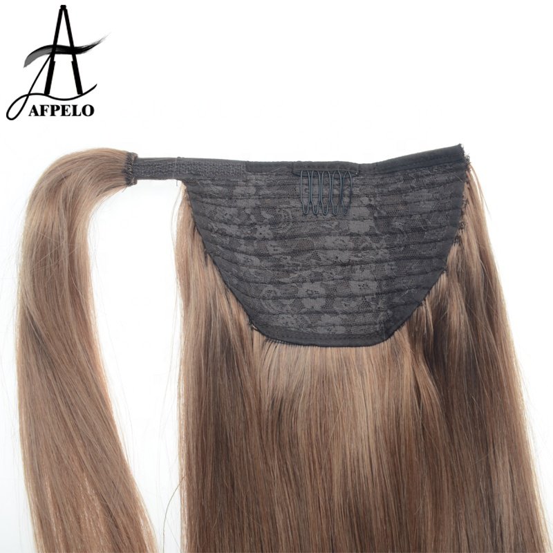 wholesale real straight hair drawstring ponytail for black women wrap around long ponytail human pony tail hair extensions
