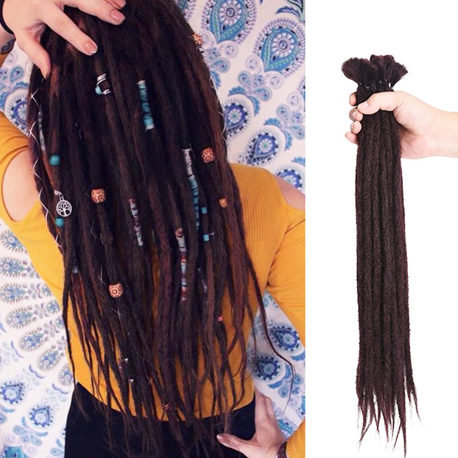 Cheap Selling Afro Hair Extensions Synthetic Soft Dreadlocks Crochet Braids Artificial Dreadlock Extensions
