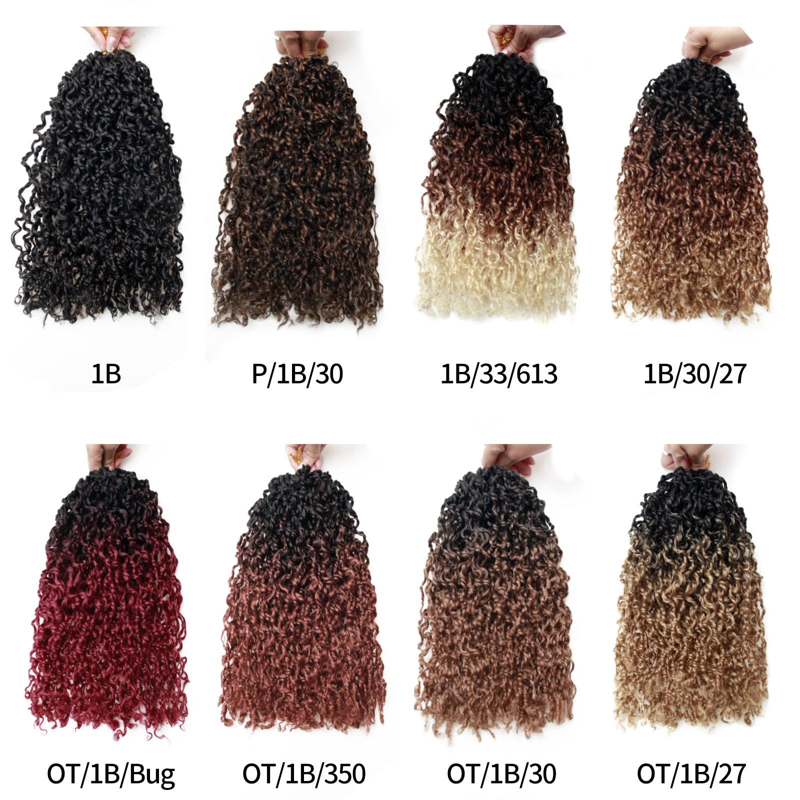 12 Inch Yanky Twist Crochet Hair Pre-Twist Passion With Kinky Curly Pre-Looped Senegalese Synthetic Braiding Hair for Woman