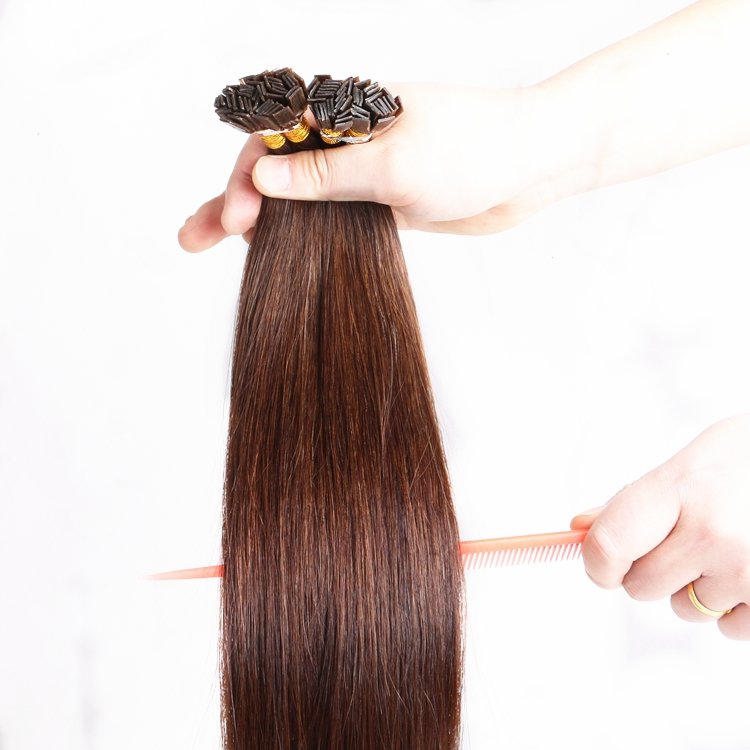 XUCHANG HARMONY 1 Bag 300pcs 20" 22" 1g/pc Italian Keratin Bond Glue Cuticle Intact Virgin Remy Flat tip Hair Extension