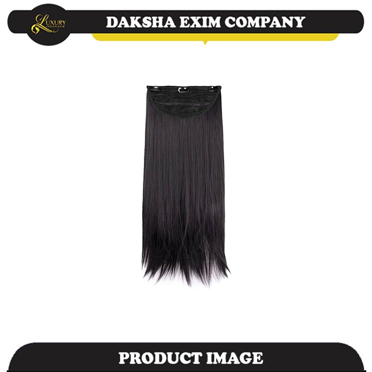 Pure and Unprocessed Human Hair Weft Extensions Clip-In Seamless Beauty Hair with Instant Length Curl and Wave Styles