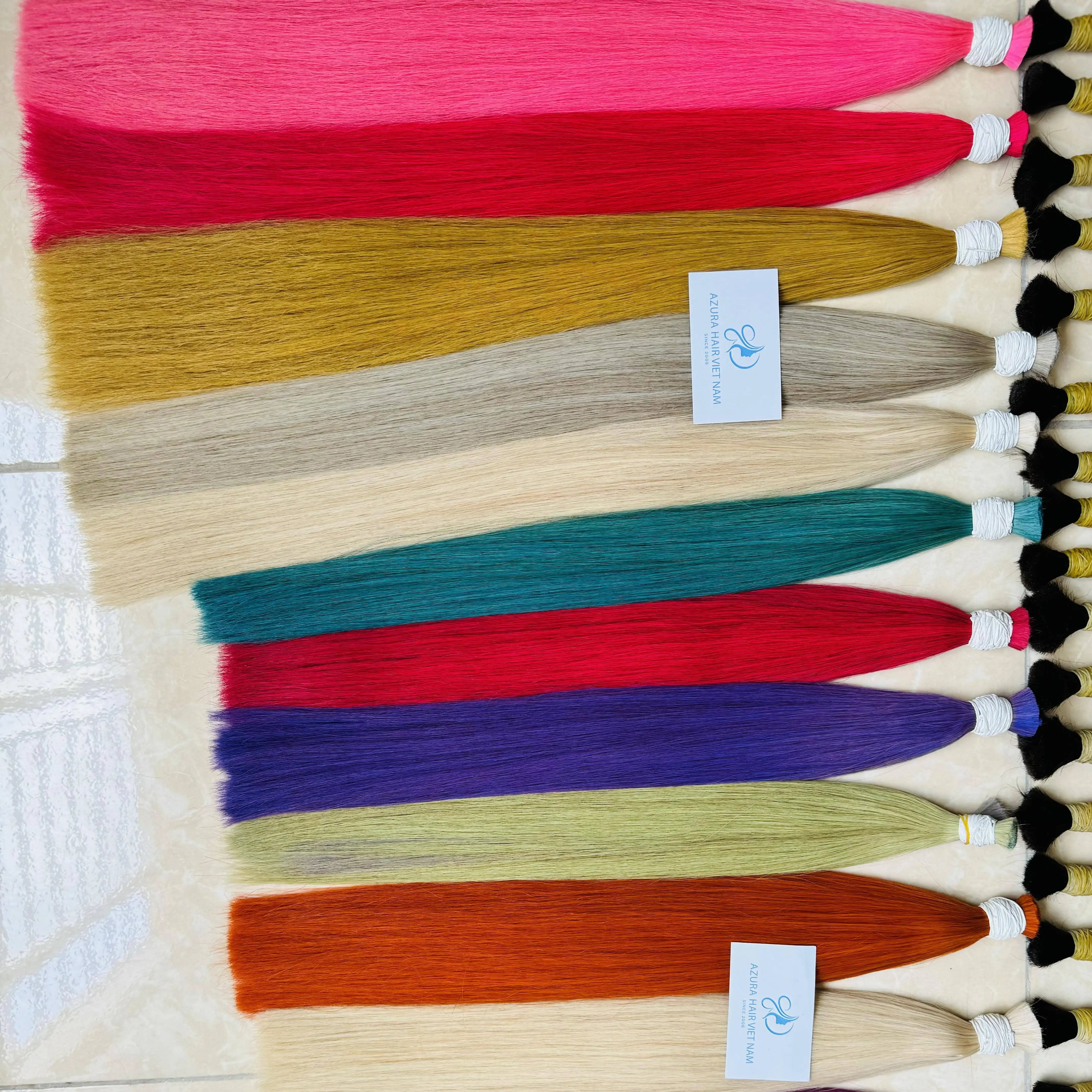 Wholesale 100% Virgin Human Hair Vendors Bulk Loose Deep Waves Afro Curls No Weft Human Hair Extensions
