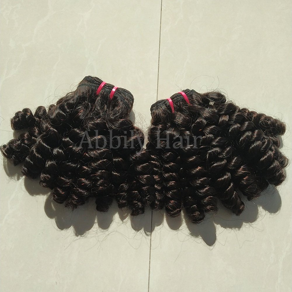 Wholesale 10A12A Indian Bouncy Human Hair Curly Hair Bundles Loose Wave Bundles Virgin Human Hair Extensions For Black Women