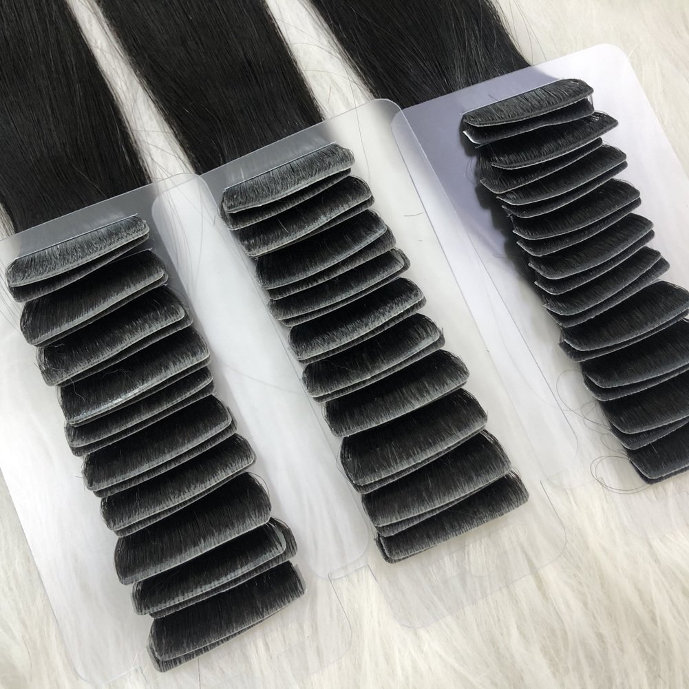 Double Drawn 100% Virgin Remy Cuticle Aligned Human Russian Hair Extensiones Cabello Humano Rusas Invisible Tape Hair Extensions