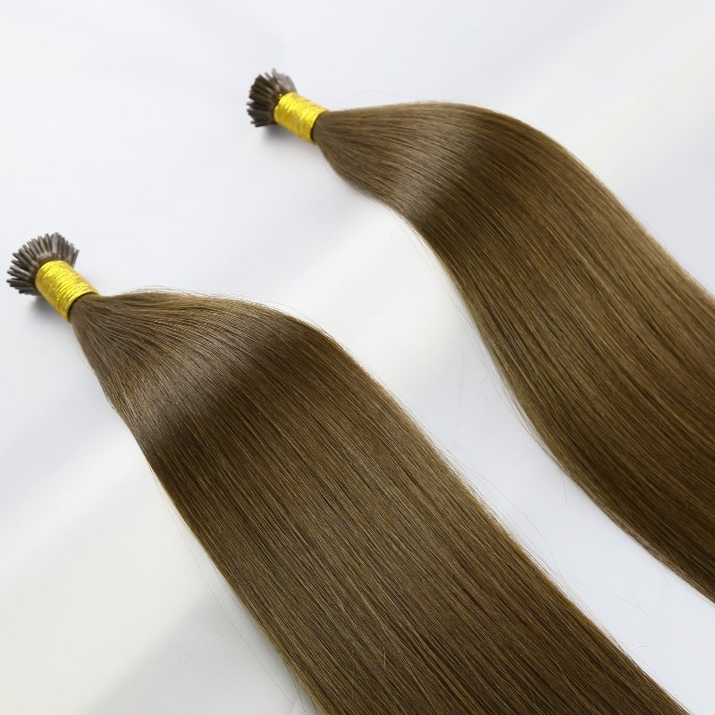 2024 New European Keratin Hair Cuticle Aligned Virgin Hair No Shedding I Tip Human Hair Extensions