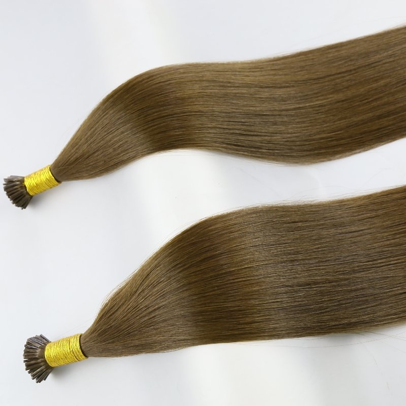 2024 New European Keratin Hair Cuticle Aligned Virgin Hair No Shedding I Tip Human Hair Extensions