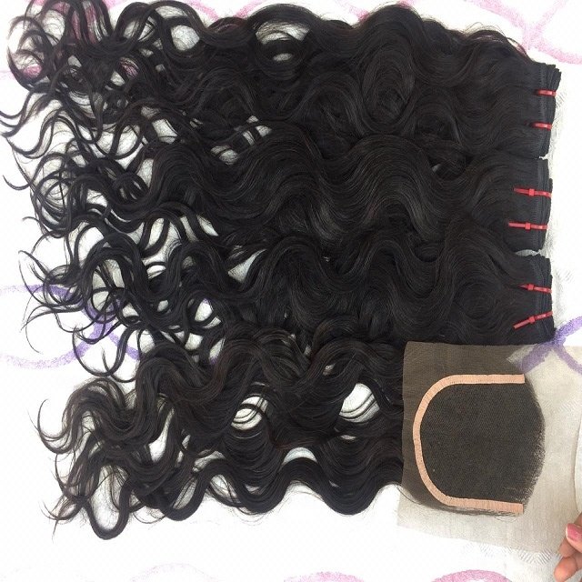 100% Real Aligned Cuticle Indian Raw Hair Wavy Single Donor Human Hair Extensions Frontal Bundle HD Lace Dropshipping via PayPal