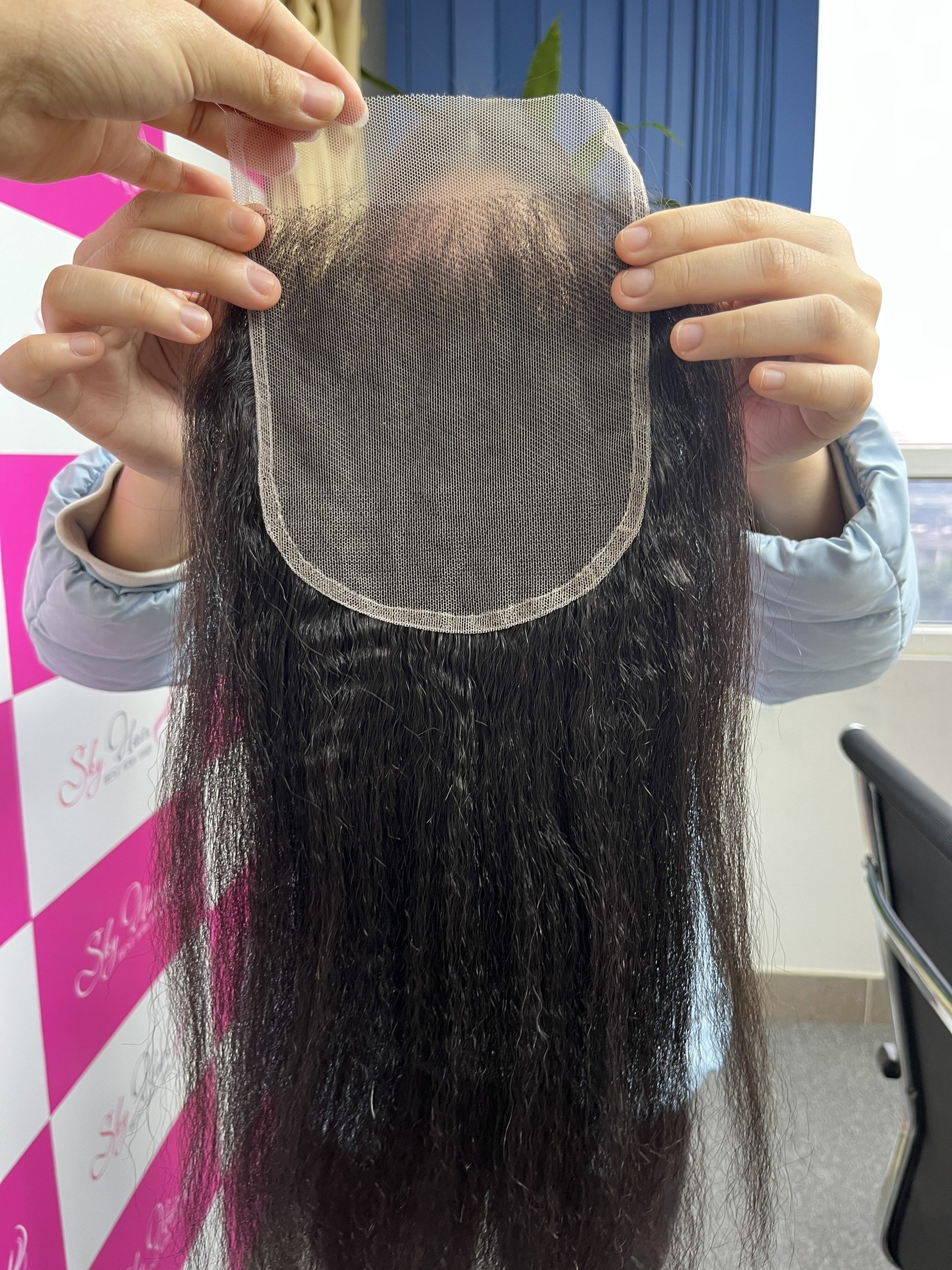 Raw Bone Straight, Cambodian Wavy, Burmese Curly Lace Closure Sky Hair Vietnam brand 100% raw Human Hair vendor in Vietnam