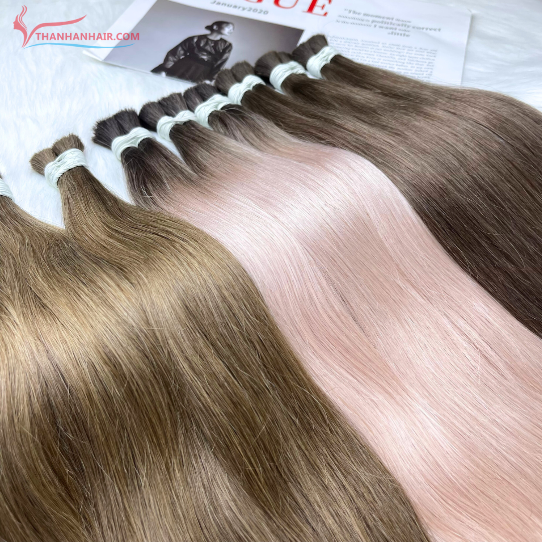 HOT COLOR!! Wholesale 100% Vietnamese Human Hair Top Grade Quality Bulk Remy Hair Cuticle Aligned Human Hair Extension