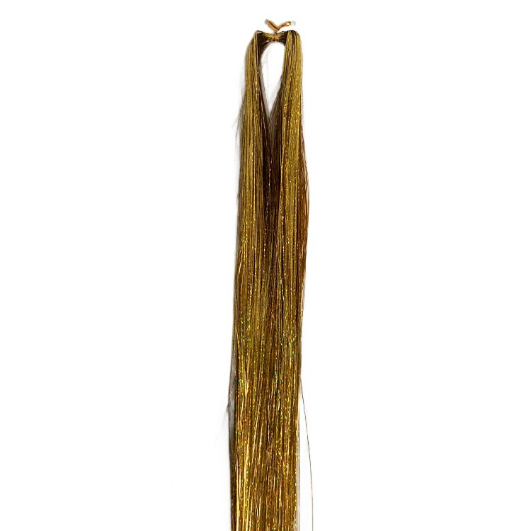 120cm tinsel rainbow accessories colorful gold glitter braiding hair crochet silk hair tinsel for hair extension