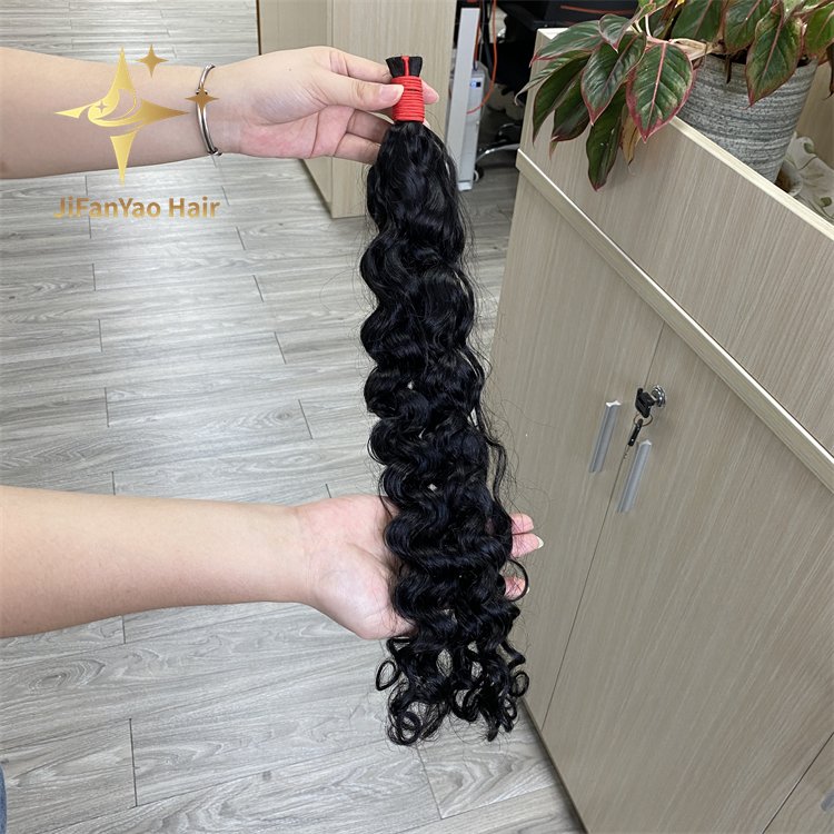 Water wave Braiding Hair Full Bulk Human Hair For Braiding No Weft Human Hair Extensions No Weft Wet And Wavy