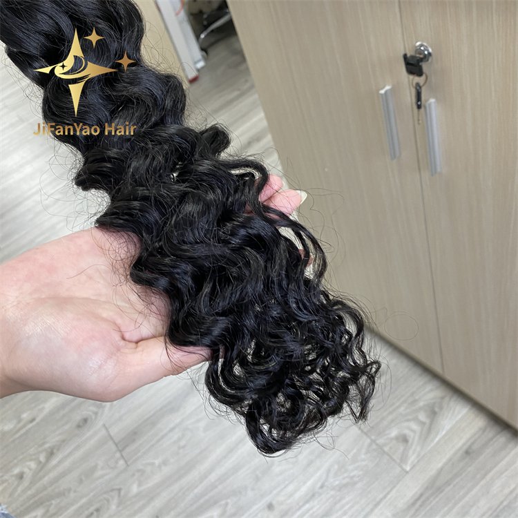 Water wave Braiding Hair Full Bulk Human Hair For Braiding No Weft Human Hair Extensions No Weft Wet And Wavy