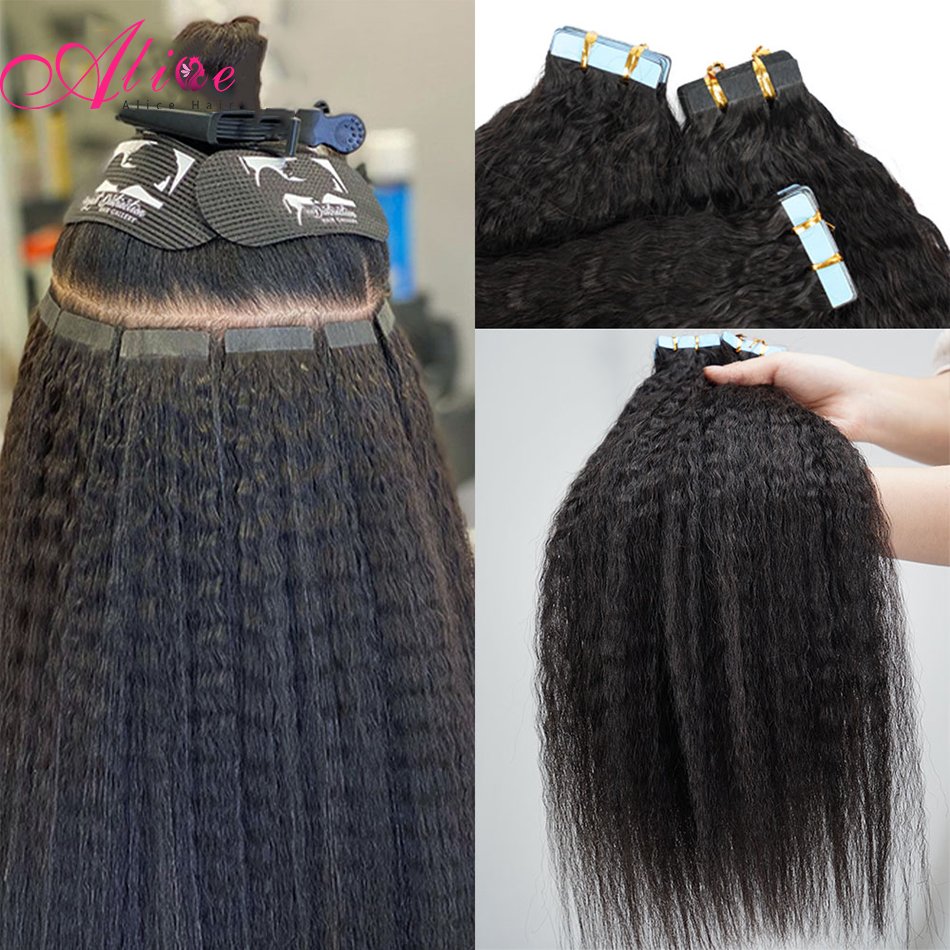 Wholesale Russian tape hair extension Double drawn Russian Invisible adhesive Natural Invisible PU Tape In Human Hair Extensions