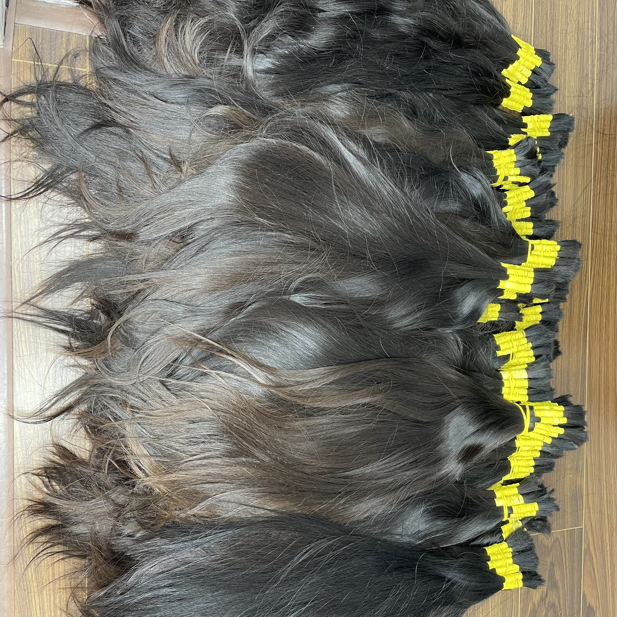MH TRUST High Quality 100% Vietnamese Baby Thin Human Hair Extensions Natural Straight Natural wav Bulk Human Hair Weaving