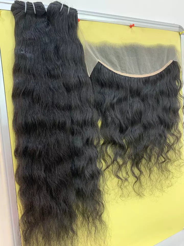 Factory Price 100% Virgin Indian Grade Temple Hair Extensions Natural Remy Human Hair Available in Bulk Quantity