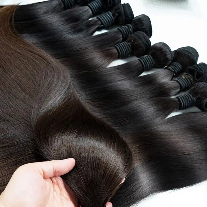 Wholesale Mink Virgin Brazilian Human Hair Weave Bundles, Bone Straight Human Hair Extension Cuticle Aligned Hair Bundles Vendor