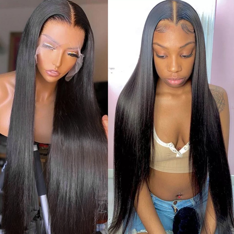 Wholesale Virgin Natural Brazilian Remy 40 Inch Braided Straight Curly Full Lace Lace Front Frontal Human Hair Extension Wigs