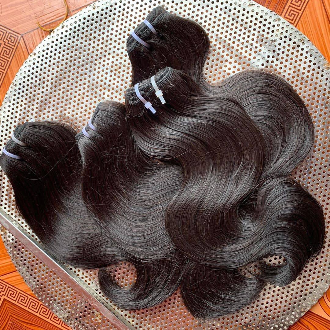Vietnamese Bundles Weave Making Machine Cheap 100% Clip In Human Body Wave Human Hair Extensions