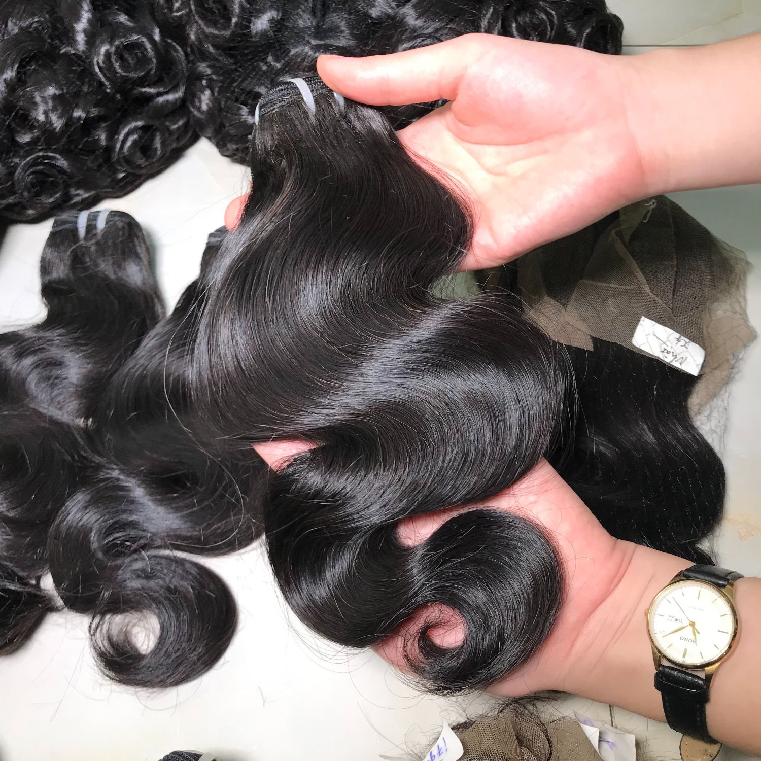 Vietnamese Bundles Weave Making Machine Cheap 100% Clip In Human Body Wave Human Hair Extensions