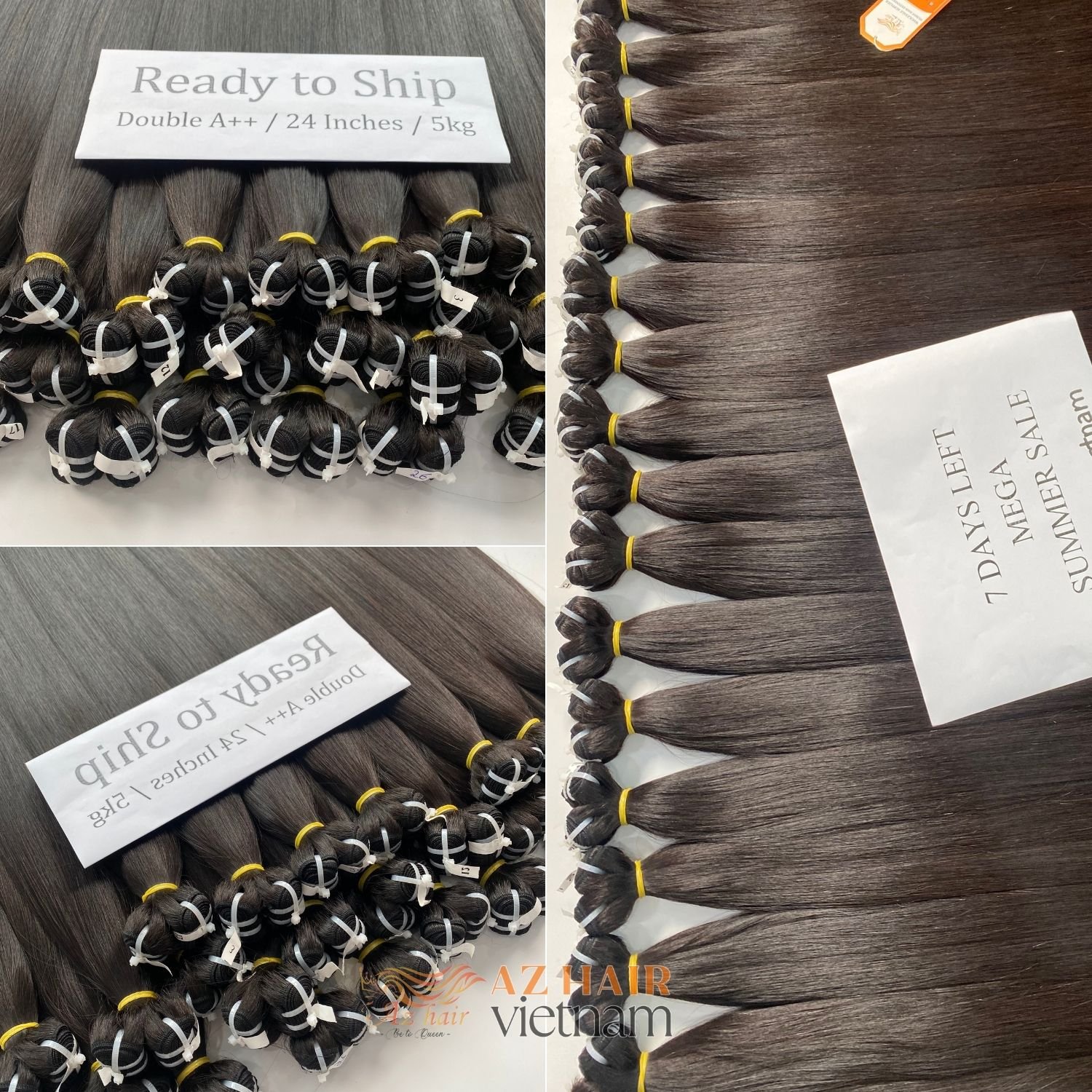 Best Seller Items Super Double Drawn Machine Straight Weft Bundles Natural Black Color 100% Raw Vietnamese Human Hair Extensions