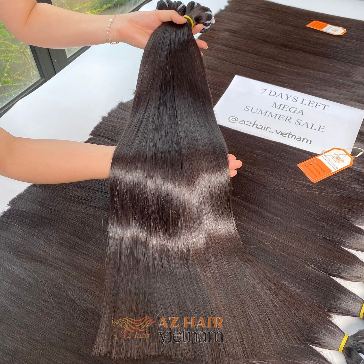 Best Seller Items Super Double Drawn Machine Straight Weft Bundles Natural Black Color 100% Raw Vietnamese Human Hair Extensions