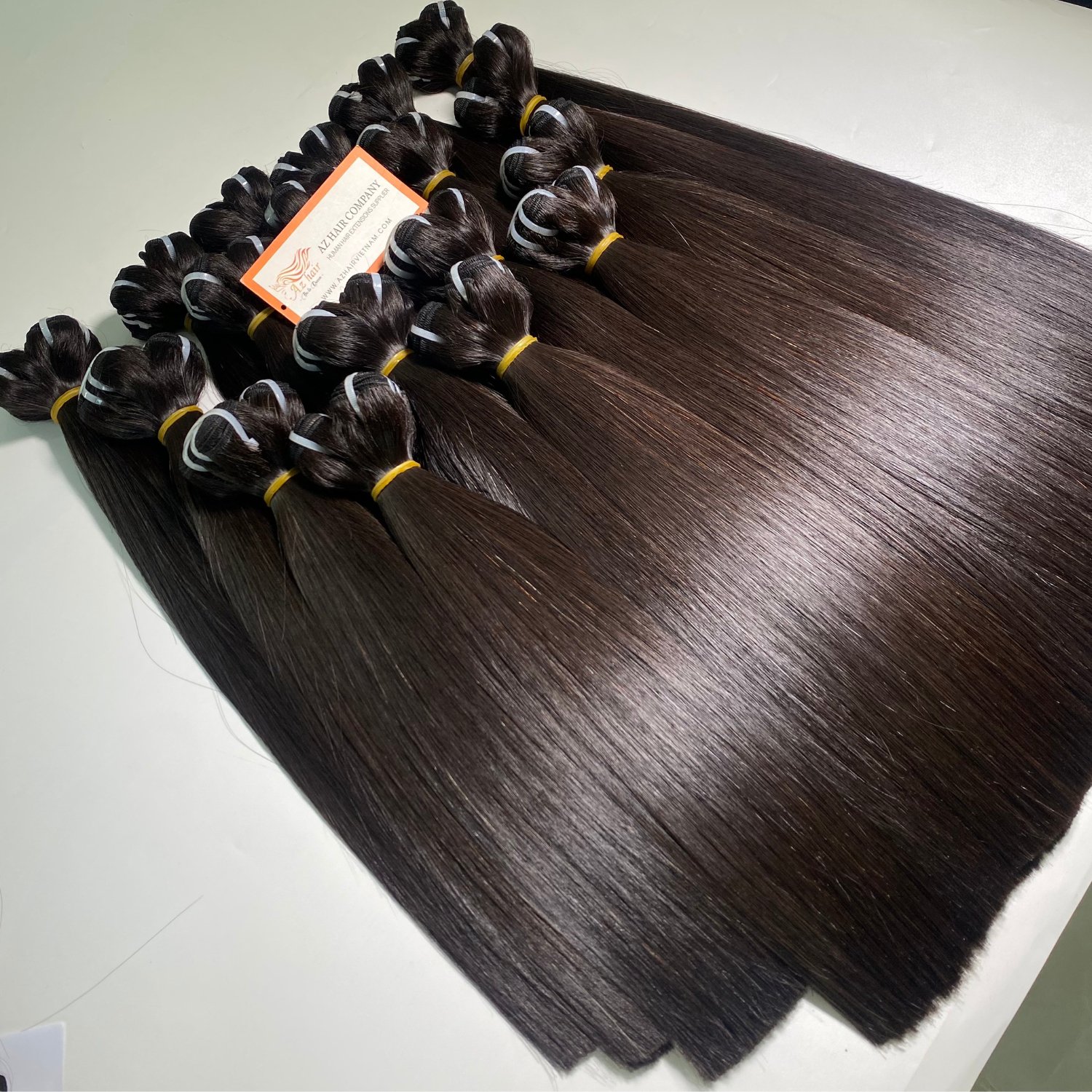 Best Seller Items Super Double Drawn Machine Straight Weft Bundles Natural Black Color 100% Raw Vietnamese Human Hair Extensions