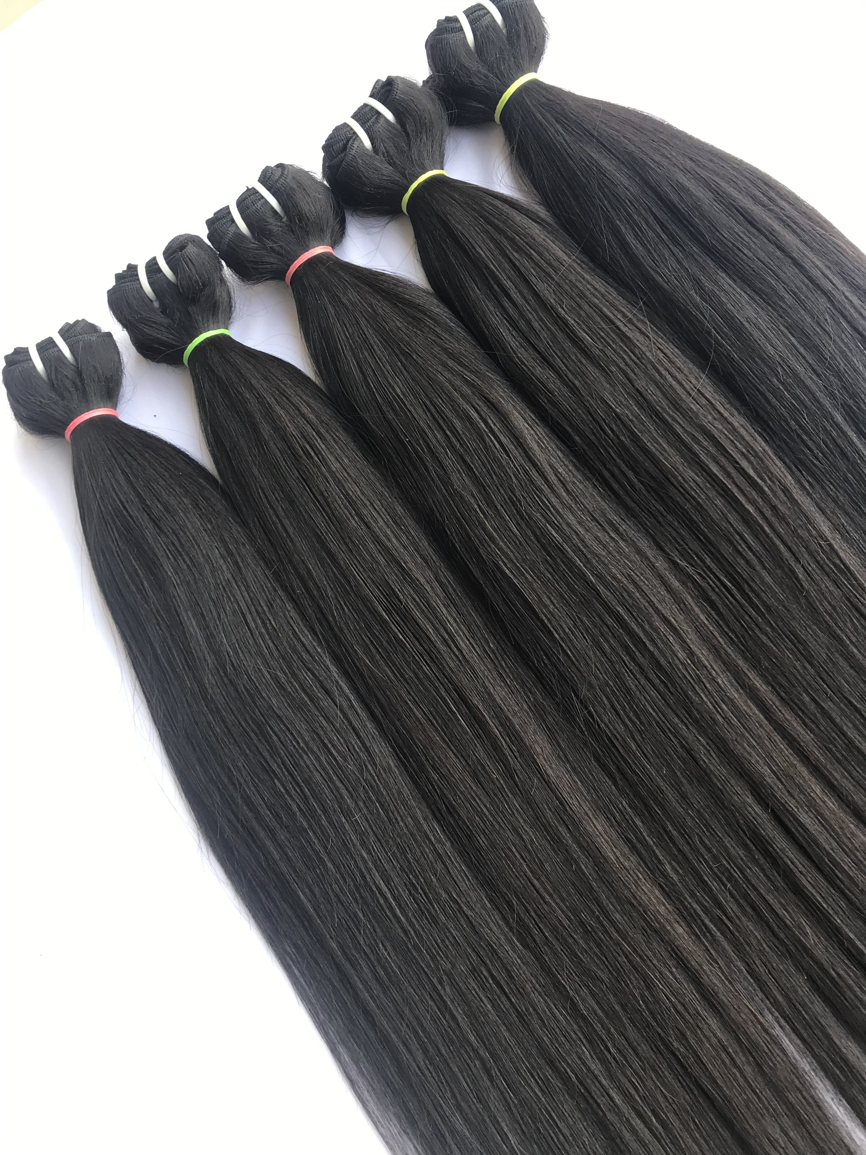 Good Quality Wholesale's Cuticle Aligned Straight Soft Single Donor Human Virgin Peruvian Unprocessed Hot Selling Bundles Hair's