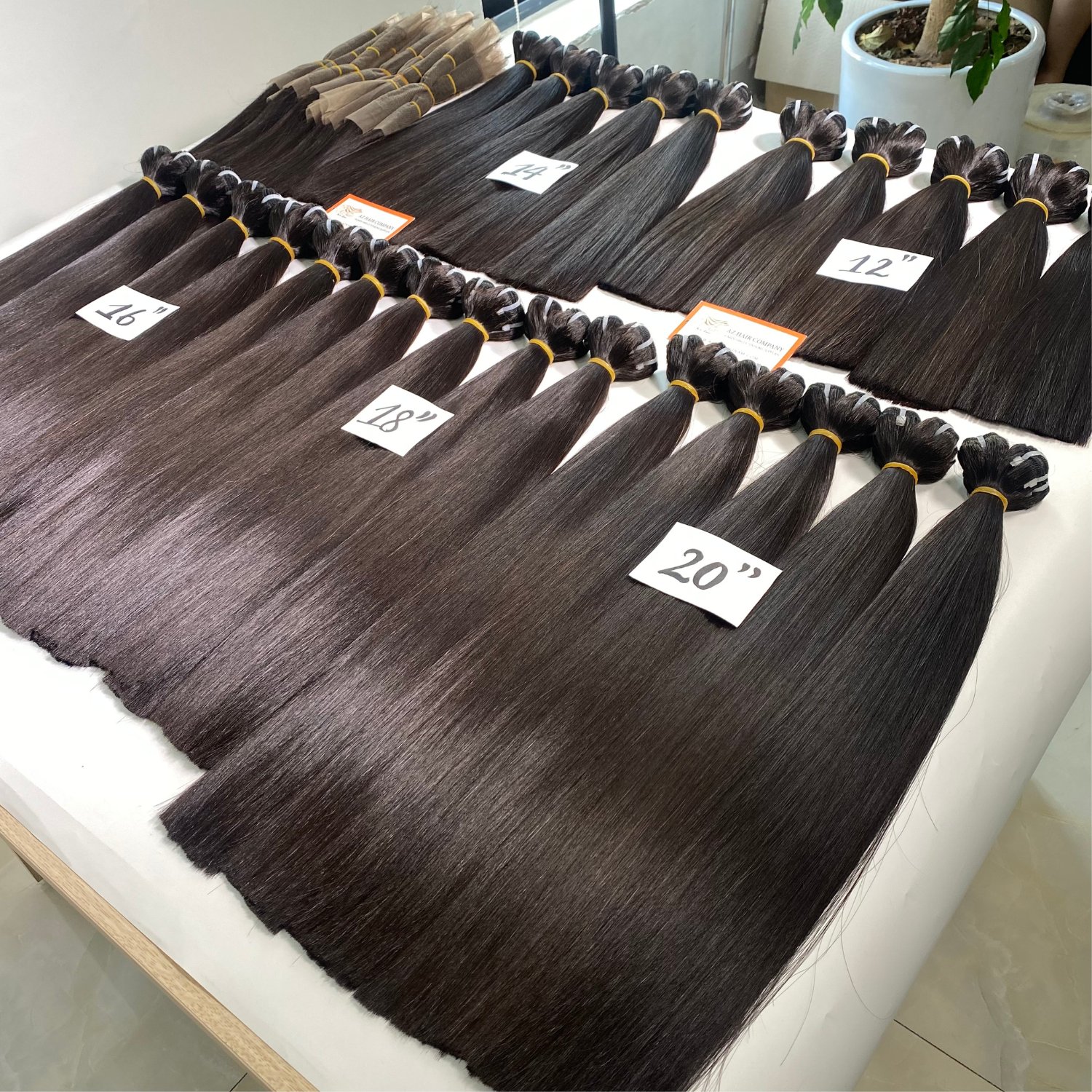 Top Wholesale 100% Raw Vietnamese Human Hair Wholesale Vendor Super Silky Bone Straight Machine Weft Hair Extensions