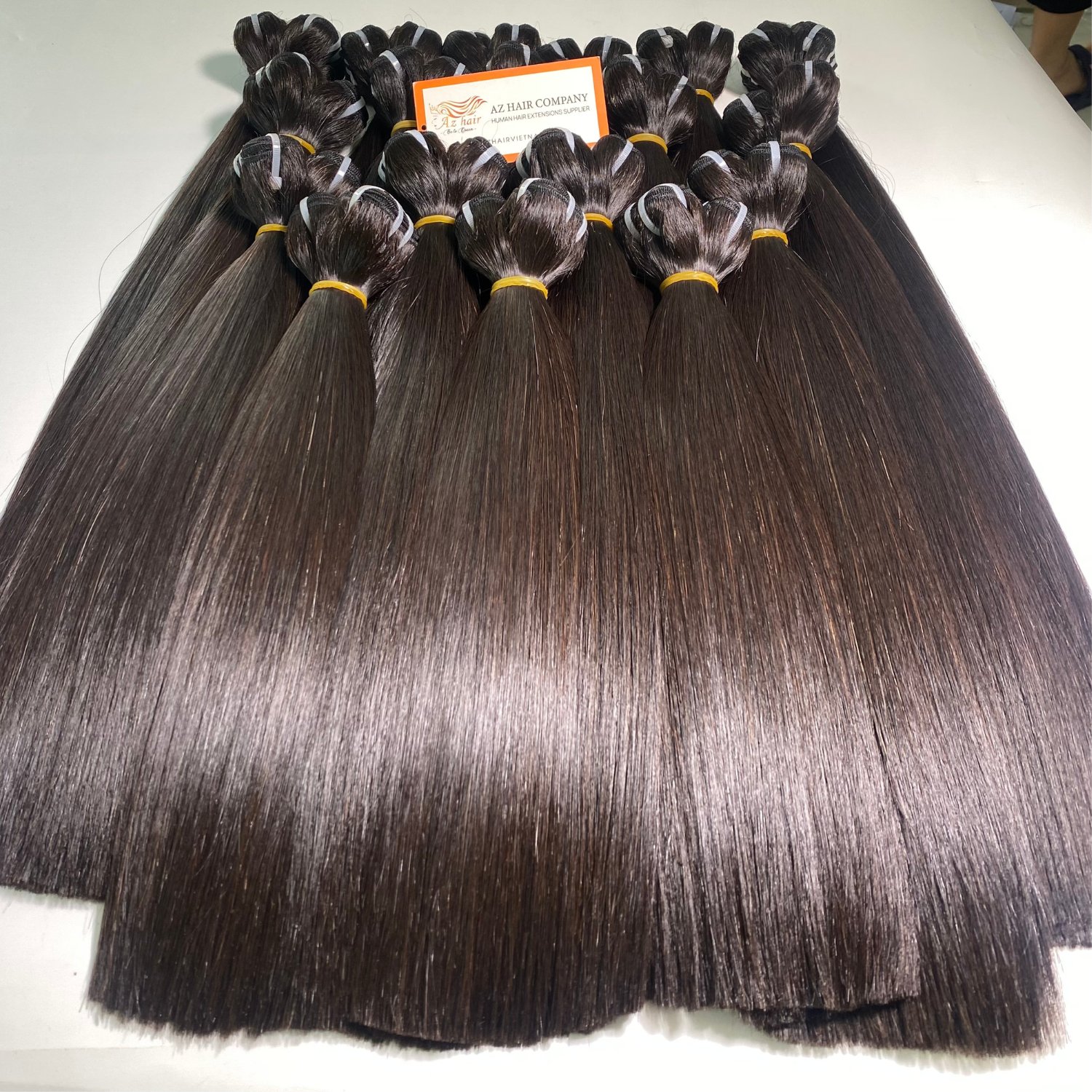 Top Wholesale 100% Raw Vietnamese Human Hair Wholesale Vendor Super Silky Bone Straight Machine Weft Hair Extensions