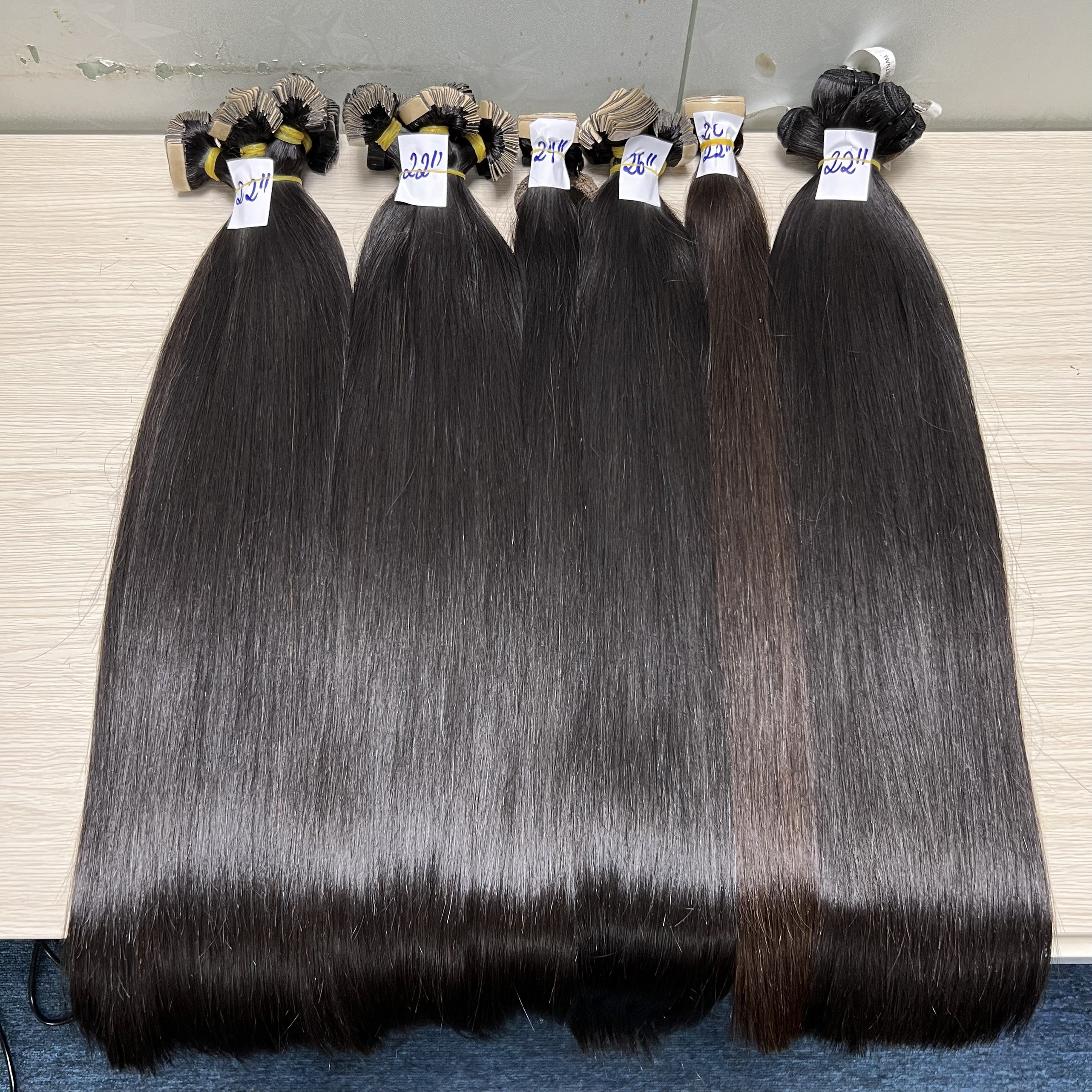 Tape Human Hair Extensions Tape In dark brown color Hair Top Quality Double Drawn Remy Tape