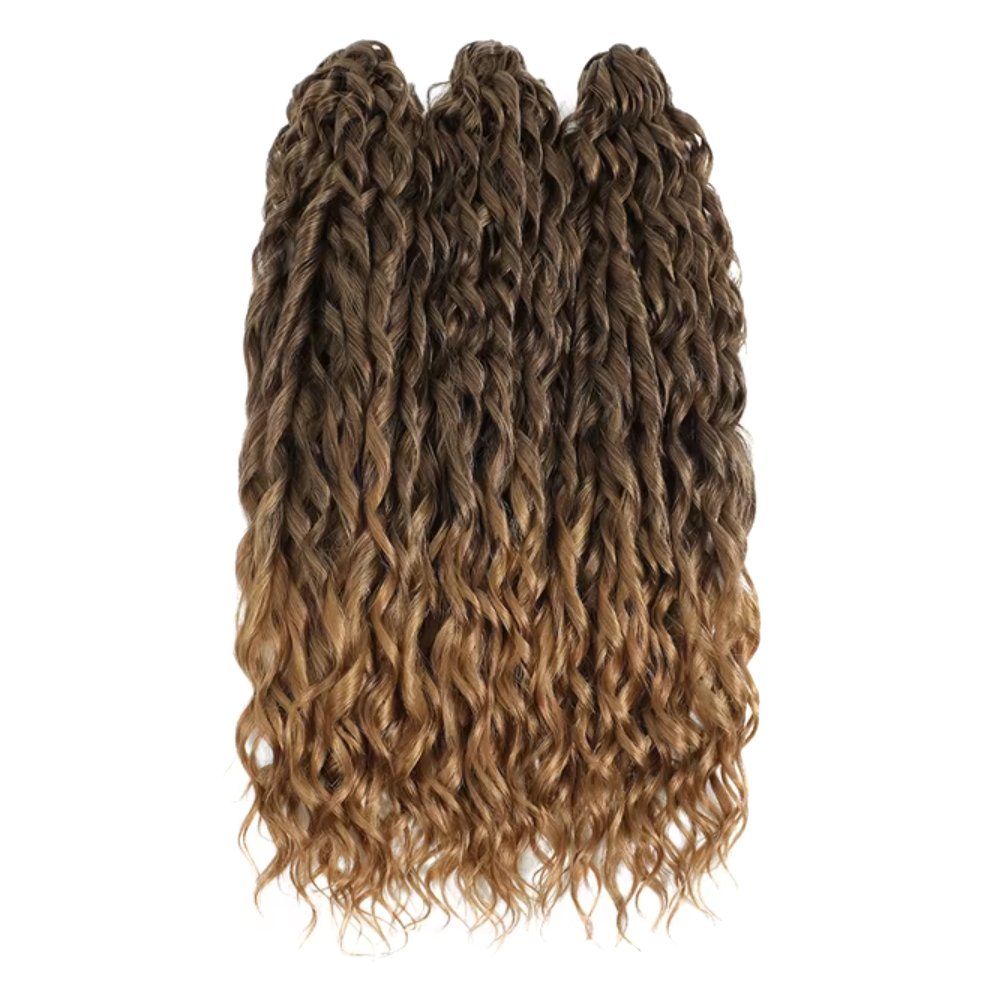 Wholesale Jessica Crochet Synthetic Water Wave Braid Hair Extensions Loose Deep Wave Synthetic Curls Wave Twist Hair