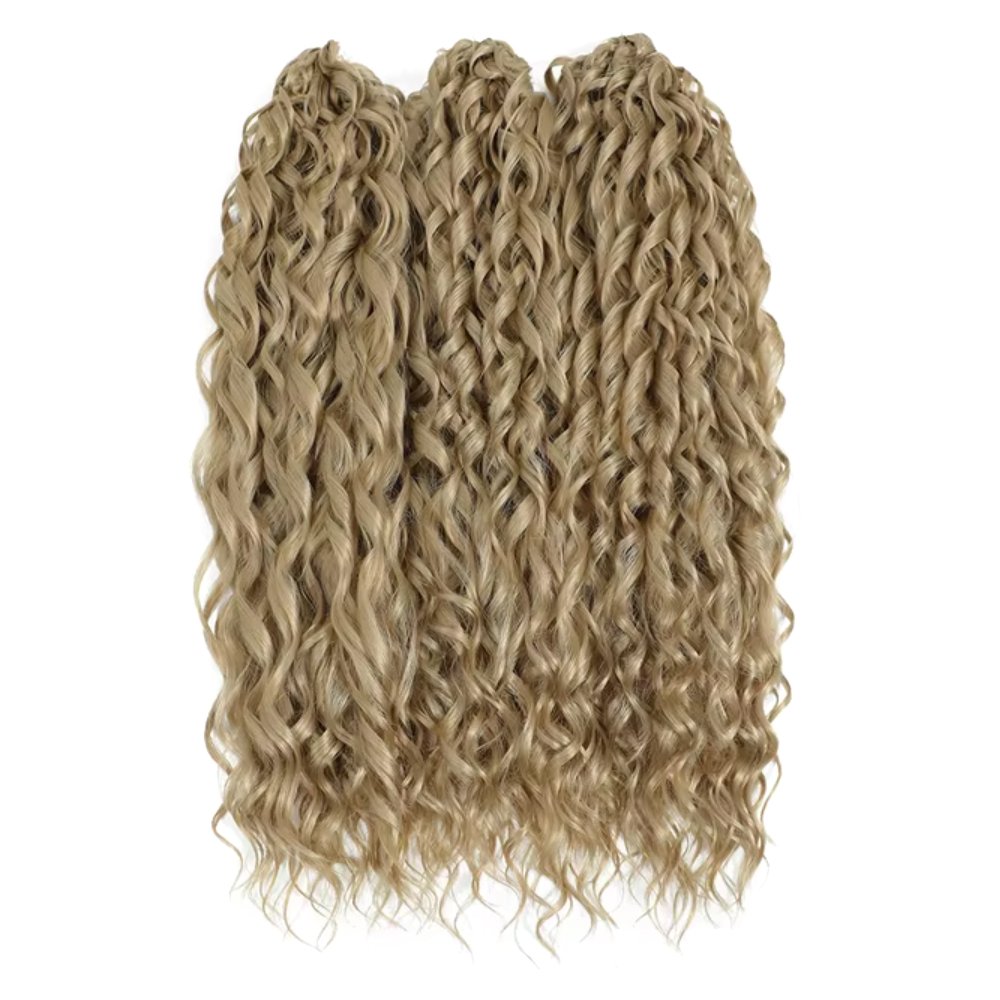 Wholesale Jessica Crochet Synthetic Water Wave Braid Hair Extensions Loose Deep Wave Synthetic Curls Wave Twist Hair