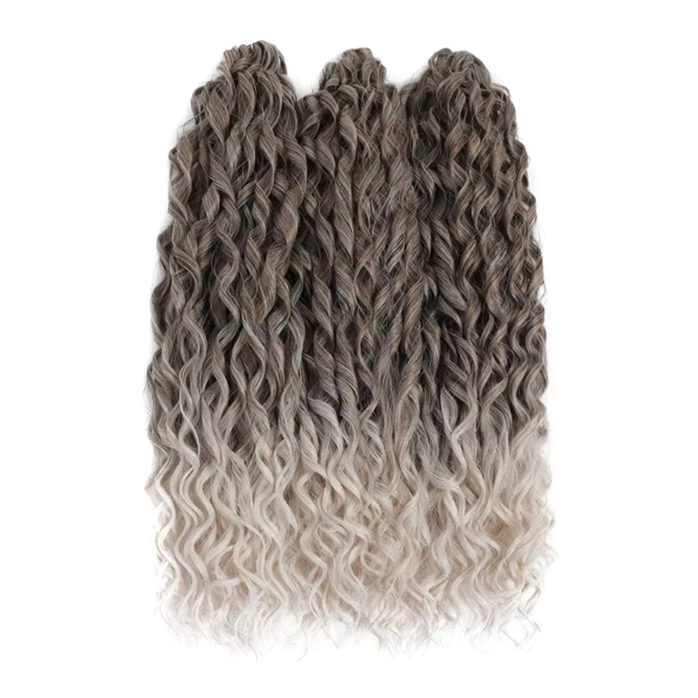 Wholesale Jessica Crochet Synthetic Water Wave Braid Hair Extensions Loose Deep Wave Synthetic Curls Wave Twist Hair