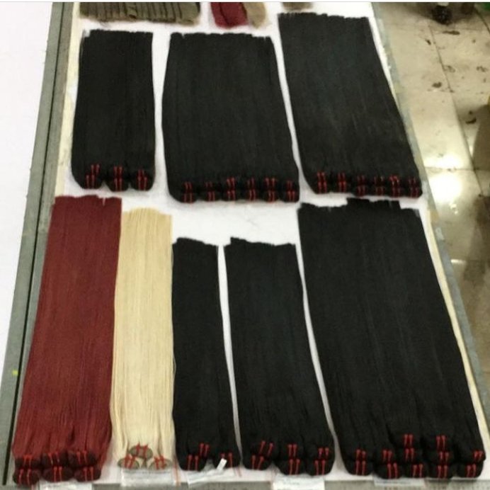 Cheap natural hair, remy human hair extension, full cuticle aligned bone straight hair bundle