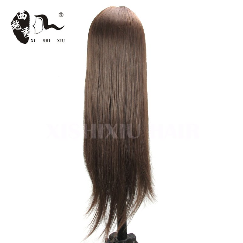 cheap hairdressing 100% synthetic hair Female training doll head