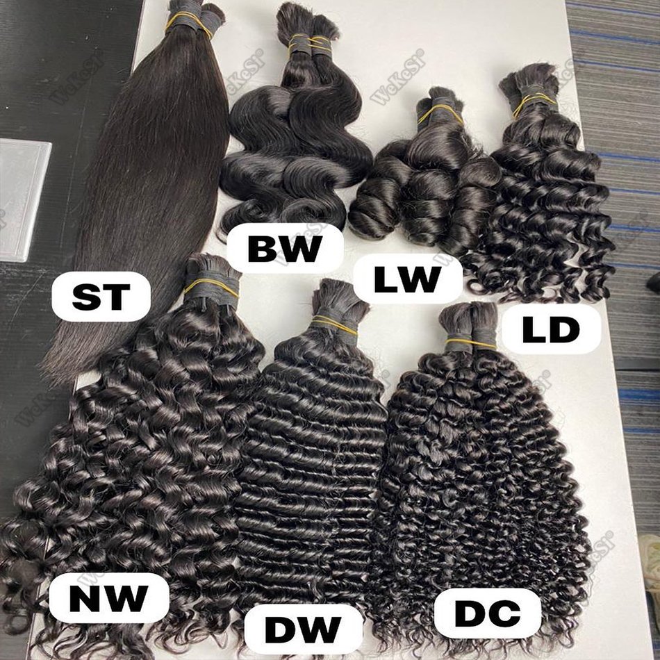 Raw Brazilian Bulk Human Hair For Braiding Wholesale Bulk Braiding Hair No Weft Braiding Human Hair Extensions