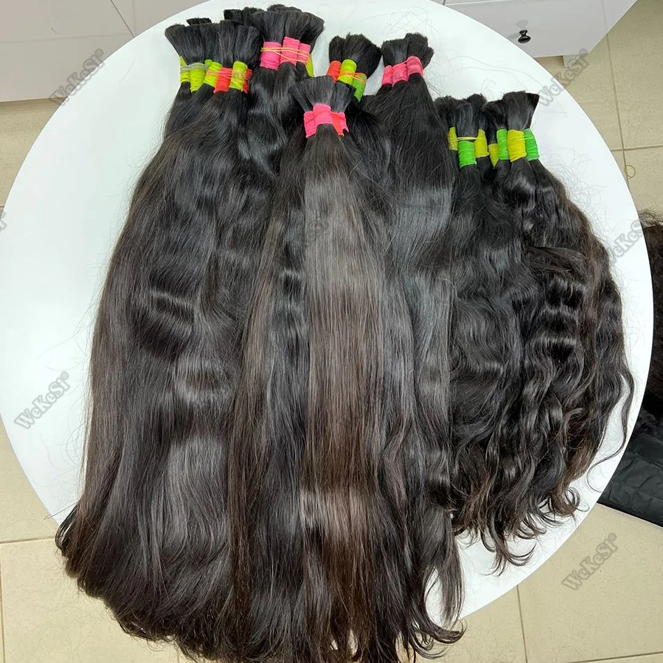Raw Brazilian Bulk Human Hair For Braiding Wholesale Bulk Braiding Hair No Weft Braiding Human Hair Extensions