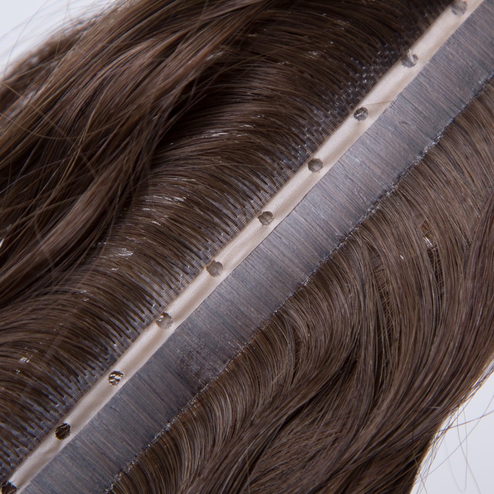 TopElles New Design Raw Indian hair Hole Weft extension Custom Color And Size Injected Hole Weft hair extensions Vietnamese